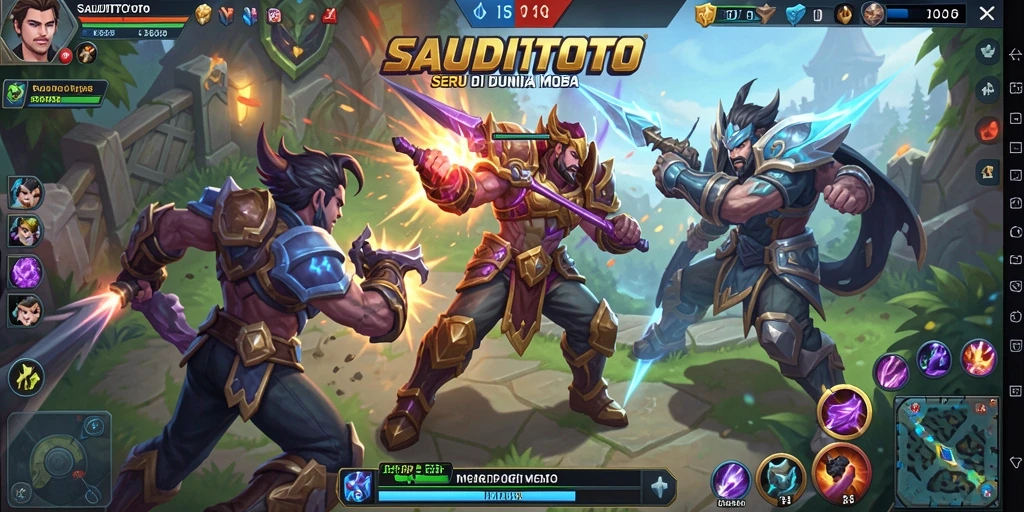 Tampilan gameplay seru dan kompetitif di SAUDITOTO