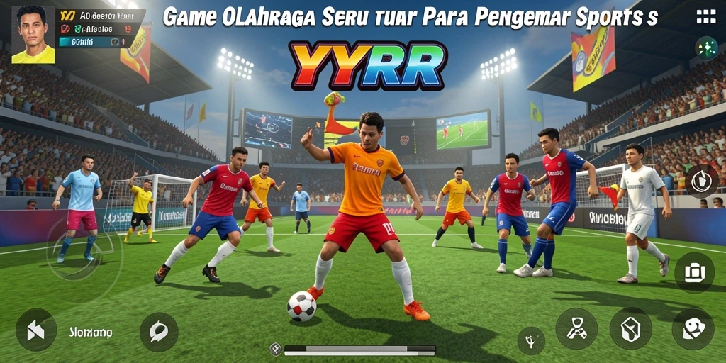 Screenshot gameplay YYRR menampilkan aksi seru dalam olahraga.