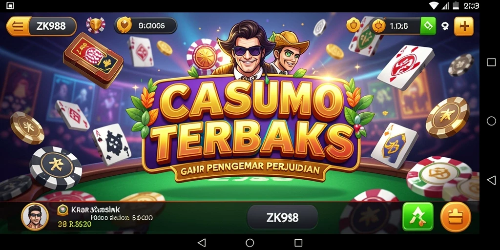 Tampilan gameplay Kasino yang seru dan menegangkan di ZK988.